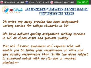 Assignment Writing Service