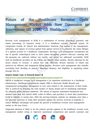 Future of the Healthcare Revenue Cycle Management Market Adds New Dimension to Innovations till 2026
