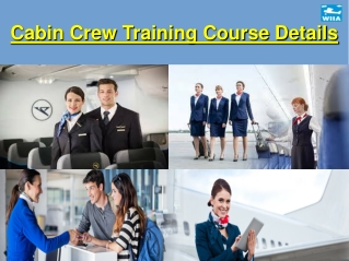 Cabin Crew Training Course Details