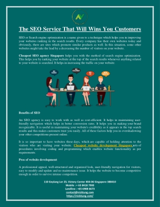 The SEO Service That Will Wins You Customers