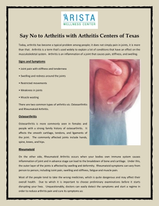 Arthritis Centers of Texas