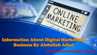 Abdullah Yusuf Allad ~ Digital Marketing Services