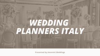 Best Wedding Events Italy