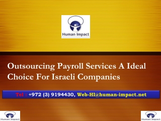 Outsourcing Payroll Services A Ideal Choice For Israeli Companies