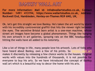 Banksy wall art