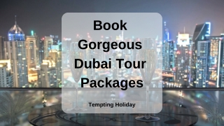 Get Perfect Dubai Tour Packages