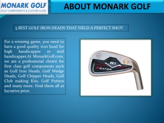 5 BEST GOLF IRON HEADS THAT YIELD A PERFECT SHOT
