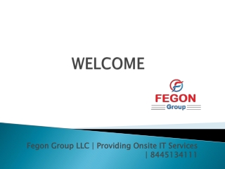Providing Onsite IT Services | Fegon Group LLC | 8445134111