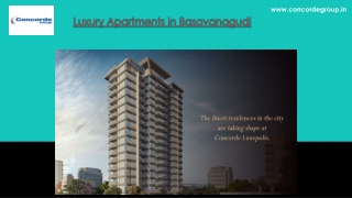 Luxury apartments in Basavanagudi