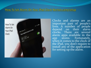 How To Set Alarm On Your iPad Clock?
