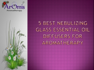 5 Best Nebulizing Glass Essential Oil Diffusers For Aromatherapy