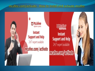 mcafee.com/activate - How to Install and activate mcafee