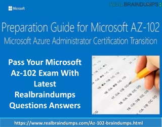 Microsoft AZ-102 Braindumps