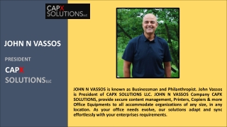 John Vassos CAPXSolutionsLLC