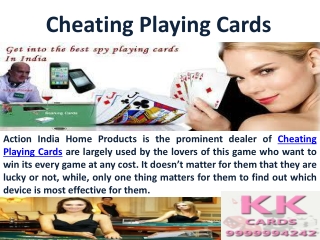 Cheating Playing Cards