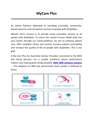 NDIS CRM Software