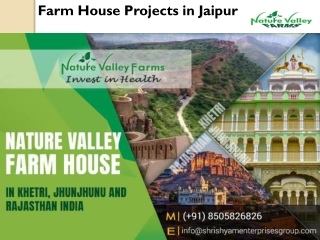 Farm House Projects in Jaipur -Naturevalleyfarmhouse