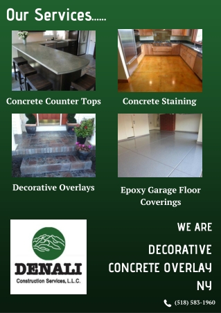 Decorative Concrete Overlay NY