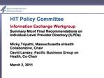 HIT Policy Committee