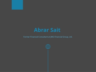 Abrar Sait - Certificate of Financial Planning (CFP) From DePaul University