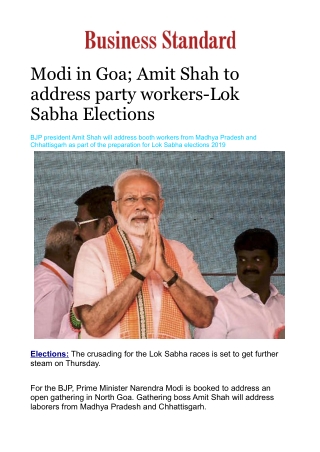 Modi In Goa