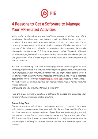 4 Reasons to Get a Software to Manage Your HR-related Activities