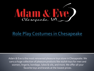 Role play costumes in chesapeake