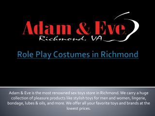 Role Play Costumes in Richmond