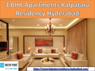 Luxury Flats in Kalpataru Residency Hyderabad