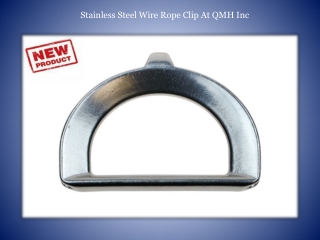 Stainless Steel Wire Rope Clip At QMH Inc