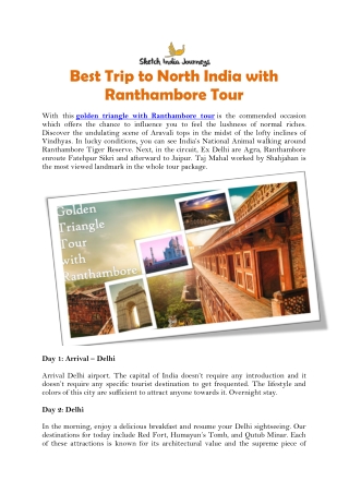 Best Trip to North India with Ranthambore Tour