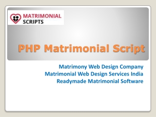 Matrimony Web Design Company | Matrimonial Web Design Services India | Readymade Matrimonial Software