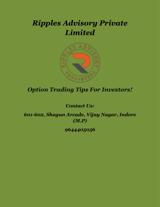 Option Trading Tips For Investors!