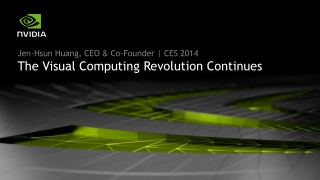 NVIDIA press conference at CES 2014