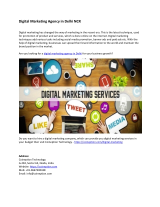 Digital Marketing Agency in Delhi NCR