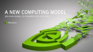 GTC 2016 Opening Keynote