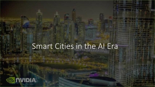 Smart Cities in the AI Era