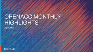 OpenACC Monthly Highlights April 2017