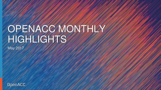 OpenACC Monthly Highlights May 2017