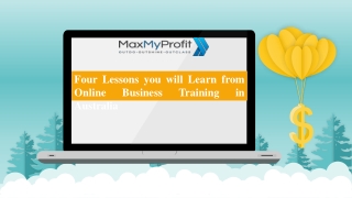 Four Lessons you will Learn from Online Business Training in Australia