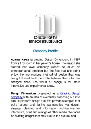 Design Dimensions Company