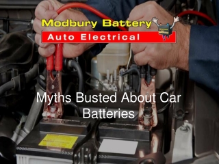 Myths Busted About Car Batteries