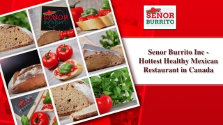 Senor Burrito Inc - Hottest Healthy Mexican Restaurant in Canada