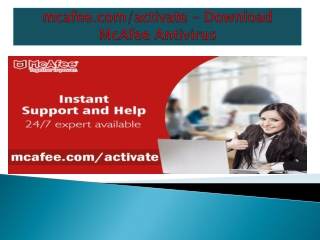 mcafee.com/activate - Guide to Install mcafee on PC