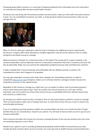 Buing Medical Insurance? Read Through This Write-up First