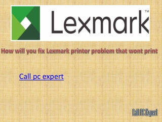 lexmark printer support