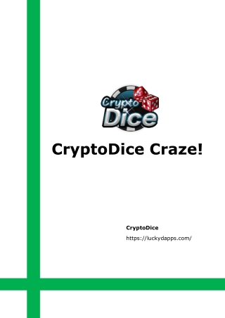CryptoDice Craze!