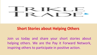 Short Stories about Helping Others