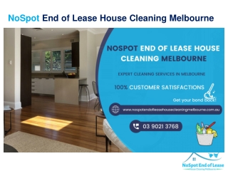 NoSpot End of Lease House Cleaning Melbourne