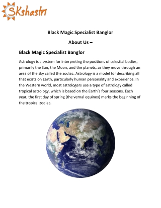 Black Magic Specialist Banglor